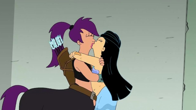 Futurama Porn Leela And Amy - Futurama Bender's Game - Leela And Amy Kiss - Lesbian Kissing - XAnimu.com